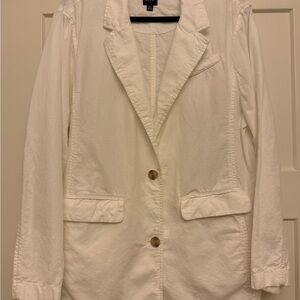 GAP Women's White linen Blazer